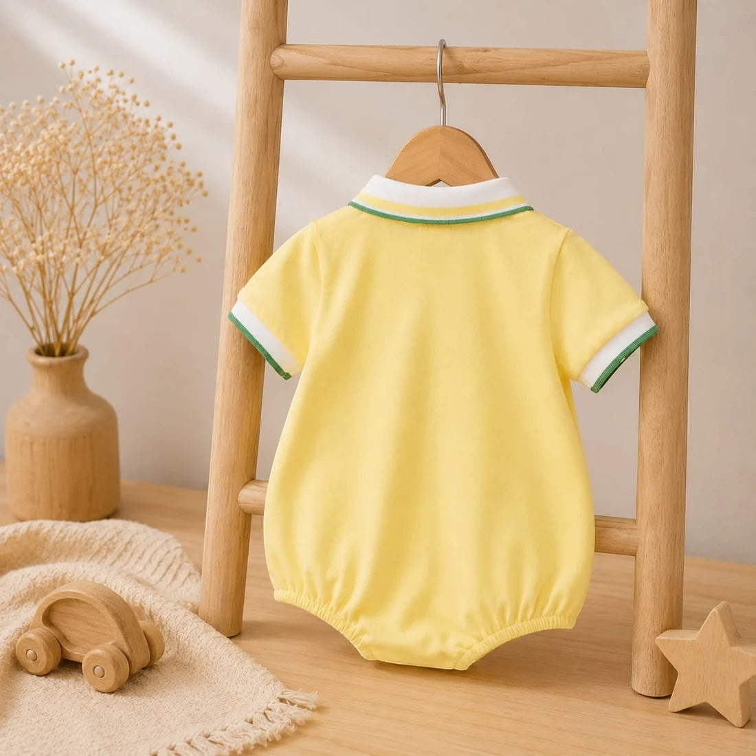 Sunny Yellow Pineapple Baby Romper