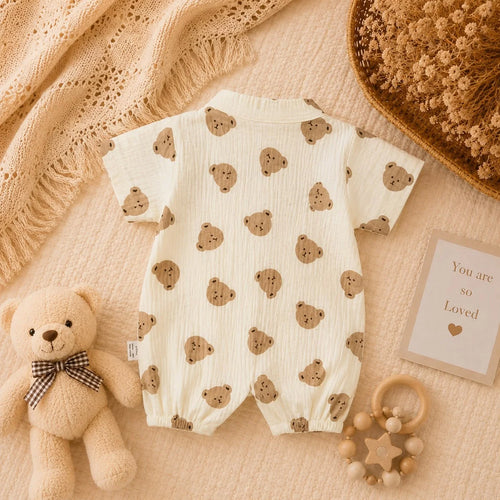 Little Teddy Cuddle Kimono Romper